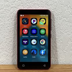 INNIOASIS G1 16GB + 64GB SD Digital Music Player MP3 Red & Black EUC! SEE PICS!