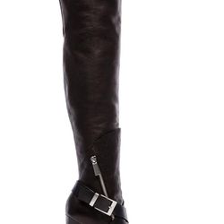 Rachel Zoe Luna Over The Knee Leather Boots Sz 6 1/2