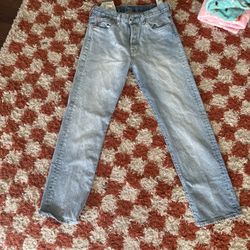 Levi's Light Wash Straight Leg Jeans