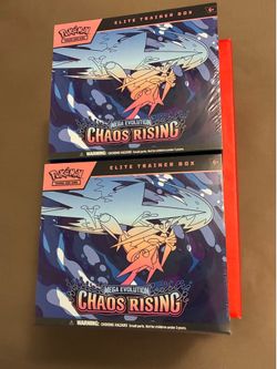 2x Pikemon elite trainer box mega evolution chaos rising