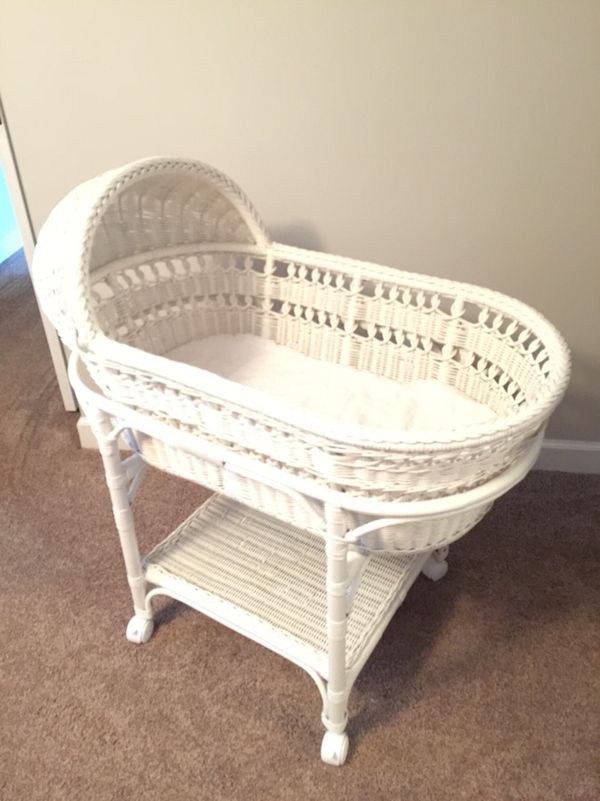 Pottery Barn Wicker Bassinet For Sale In Apex Nc Offerup