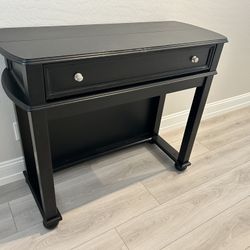 Console Table Black Modern