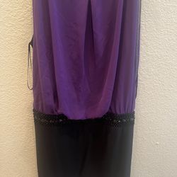 Black And Purple Dress