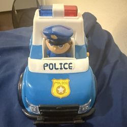 Kid Connection My First Vehicle Police Car with Lights & Sound. 7 1/2".