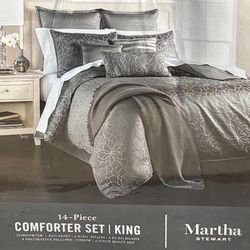 Martha Stewart Collection  //14-piece King Comforter Set