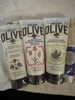 New Pure Greek Olive Body Cream Gift Set 