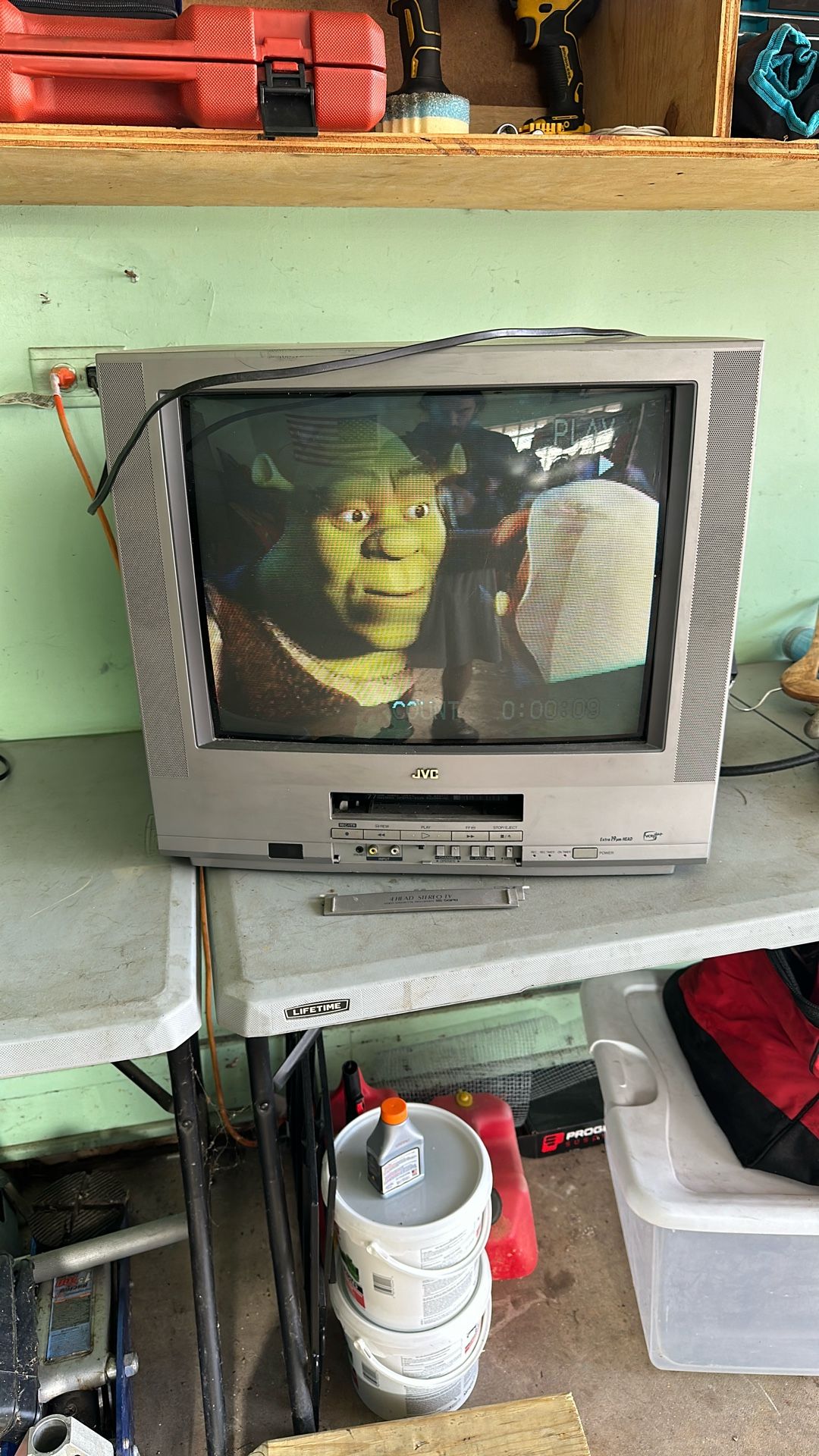 CRT Retro Gaming Tv VHS Player (Nintendo Sega PlayStation)