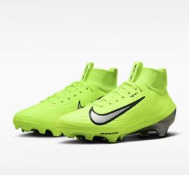 Nike Zoom Air Vapor Pro 1 Football Cleats (Volt/ Silver)Men’s FB3298-70