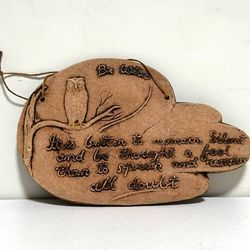 Vintage Durwood Made In Canada Wall Decor Plate With Abraham Lincoln Quote Be Wise It's Better To Remain Silent And Be Thought A Fool Than To Speak