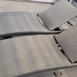 Two Frontgate Adjustable Chase Lounge Chairs/$250 