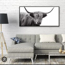 Highland Cow Wall Art  Target Threshold 