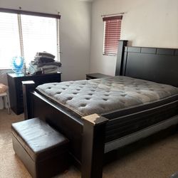 Queen Bed And Bed Frame. Free