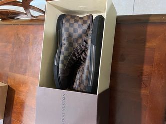 Louis Vuitton Damier Ebene High-Top Sneakers