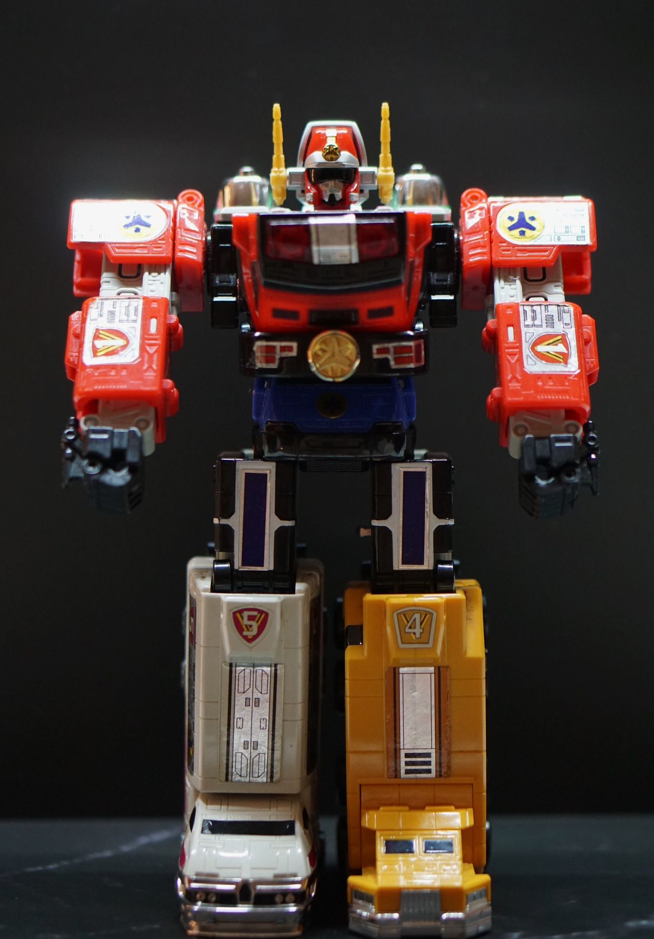 BANDAI Power Rangers Lightspeed Rescue GoGoFive DX Victory Robo Megazord