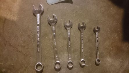 Wrenches set of 5, new never used
