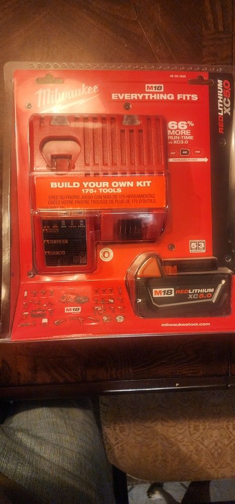 New Unopened Milwaukee 5.0 Battery W Charger