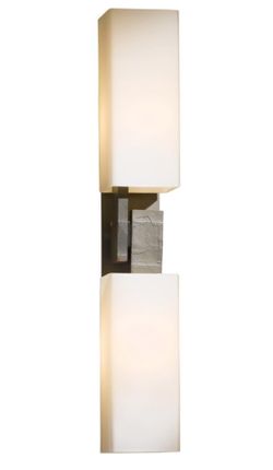 Hubbardton Forge Flush Mount, Ondrian 2 - Light Dimmable Flush Mounted Sconce