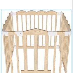Playpen for Babies and Toddlers,Adjustable Multi-Shape Play Yard Wooden Large Size Baby Activity Center Foldable Kids Portable Play pens for Toddlers 
