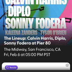 Calvin Harris & Diplo Tickets