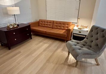 Maroon sofa
