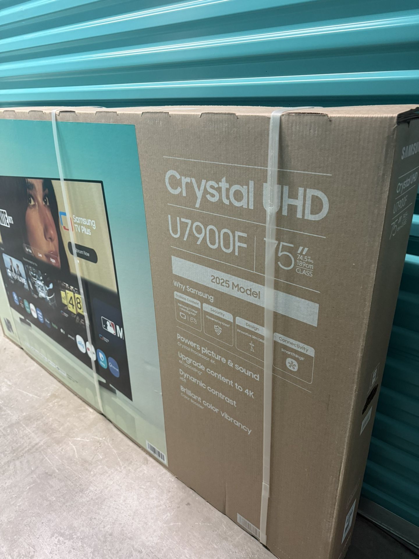 SAMSUNG 75” SMART TV 4K CRYSTAL UHD 2025 MODEL. NEW IN BOX! DELIVERY AVAILABLE!