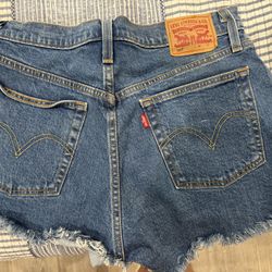 2 Pairs Of Levi’s 501 High Rise Shorts 