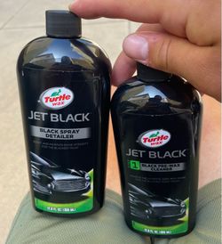 Turtle Wax Jet Black Car Care Bundle (Pre-Wax Cleaner + Spray Detailer)