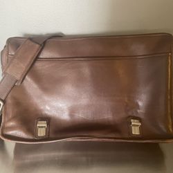 Coach Leather Computer/Briefcase/Shoulder Bag