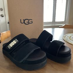 Brand New UGG Black Greer Sandals
