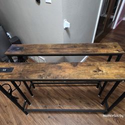Console/sofa Table With Electrical Outlets.
