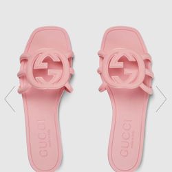 Gucci Pink Slides