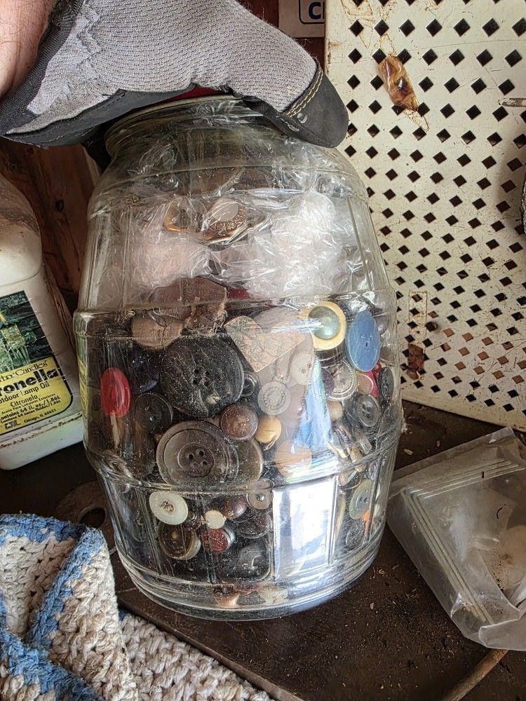 Jar Of Old Buttons