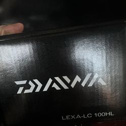 NIB Daiwa Lexa Line Counter Fishing Reel - LEXA-LC100HL Left Handed