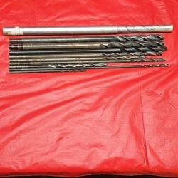 DRILL BITS (9) 12", 7", 6"                $10