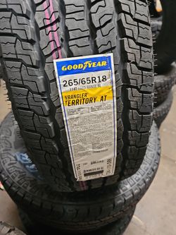 New set of tires Goodyear 265 65 18