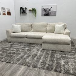 Cream Sectional Couch - Free Delivery 