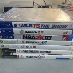 Sports Video Games $1 Each