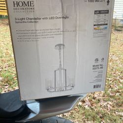 3 Light Chandelier With led Downlight