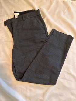 H&M Dark Gray Plaid Dress Pants - Women’s size 12