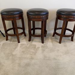 3 Low Bar Stools