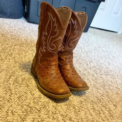 Roper Faux Ostrich Western Boots / Boys 