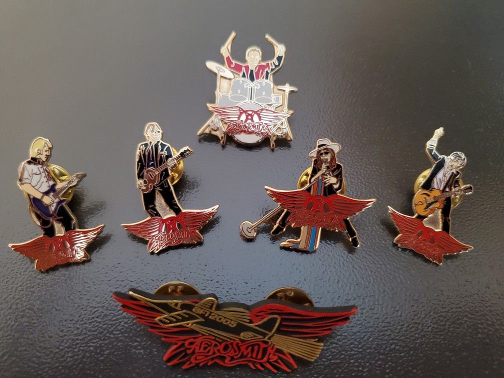 Aerosmith Commemorative Enamel Pin Set
