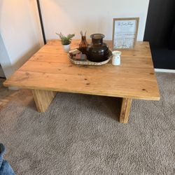 All Wood Coffee Table 