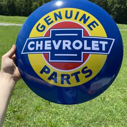 Chevrolet Parts Dome Sign 16”