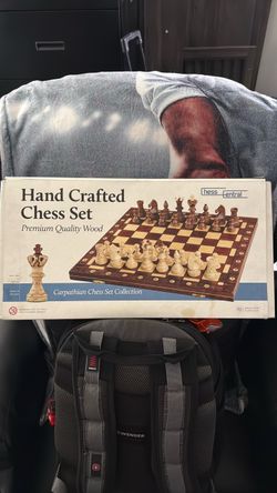 Hand crafted chess set