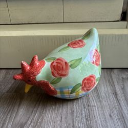 5” Multicolored Chicken Figurine