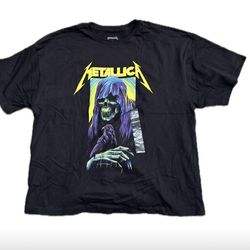 Metallica Graphic Band T-Shirt Size M – Black – Skull & Raven Design