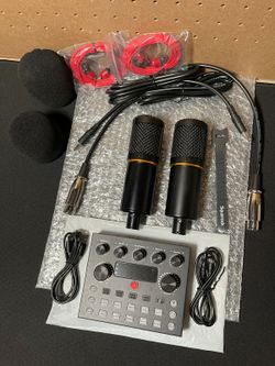 Podcast Equipment Bundle, Tenlamp BM-800 Condenser W/ Voice Changer, Recording Studio Package - Podcast Microphone Bundle for Laptop, Streaming/Live B