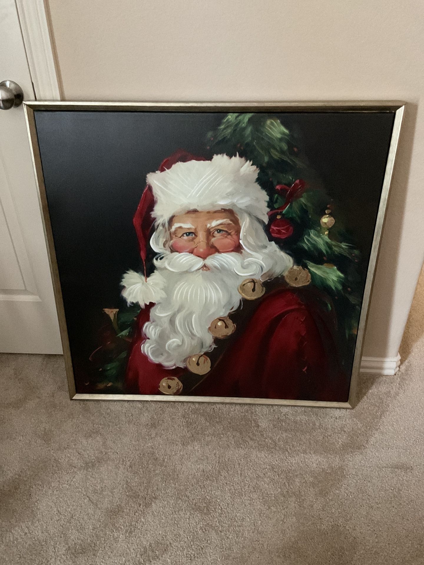 Canvas Santa Picture