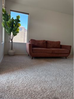 Orange Loveseat